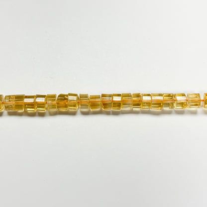 2–3mm x 3.5–4mm Faceted Citrine Tires 14 inch ~128 pcs/strand