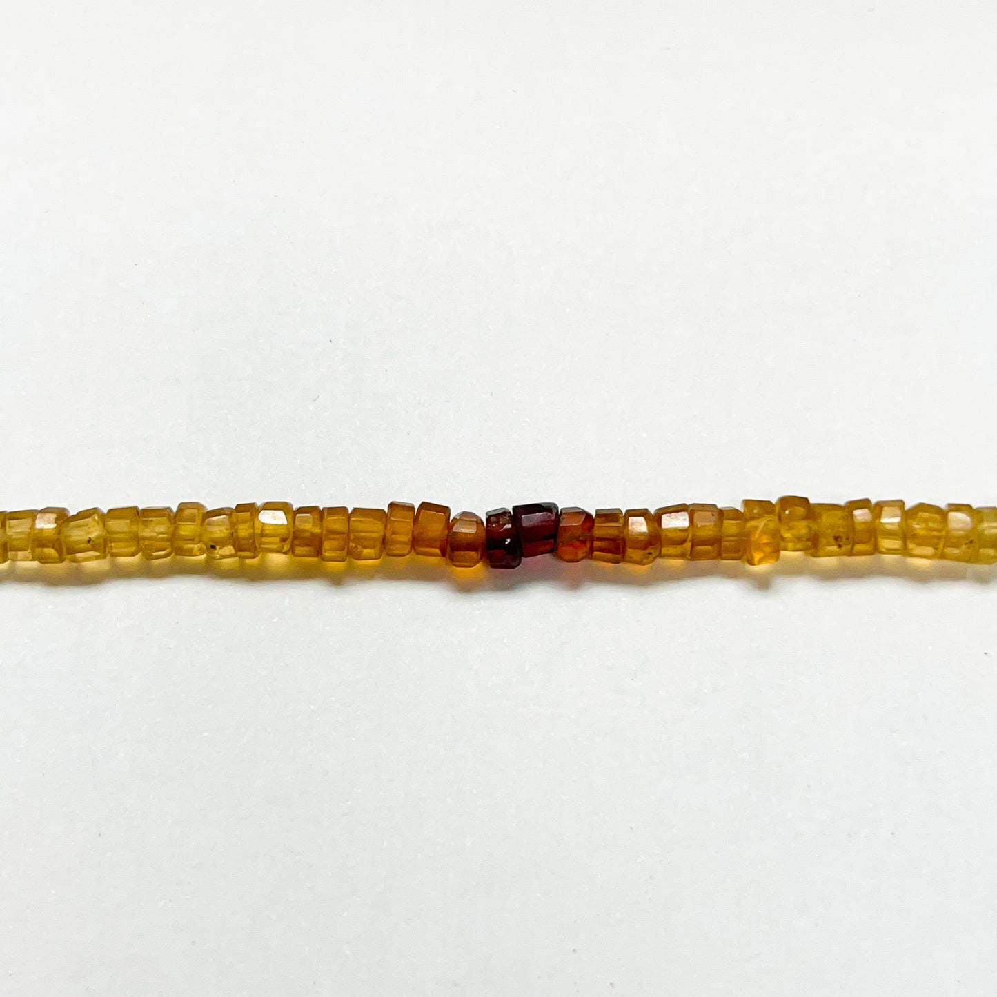 2–3mm x 4.5–5mm Faceted Hessonite Tires 14 inch ~135 pcs/strand